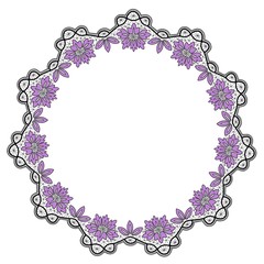 round lace frame