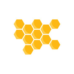 Honeycomb Background. Vector Illustration of Geometric Hexagons Background