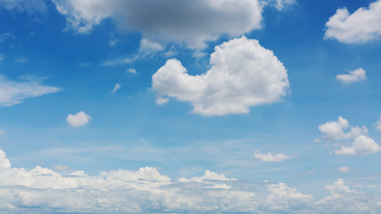 Naklejka na ściany i meble dramatic cloud on blue sky overcast background