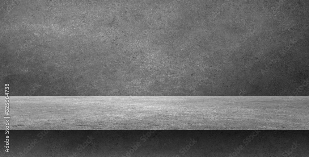 Wall mural empty studio room background,mock-up space for showcase product display with copy space design. adve