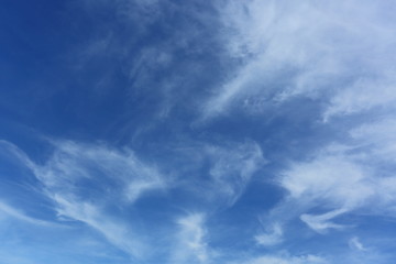 white cloud on blue sky weather background
