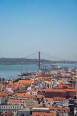 Fototapeta na wymiar panoramic view of lisbon portugal