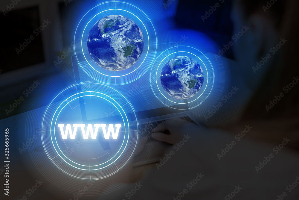 Poster word writing text www. business photo showcasing network of online content formatted in html and acc