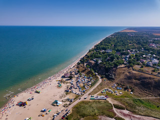 Curortnoe sea spit resort in Odessa region in Ukraine.