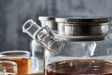 Glass kettle and water cup