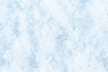 Texture of natural snow. Top view of the snow.