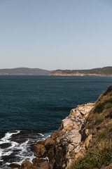 The rugged coastline of Bouddi National Park looking towards Box Head.