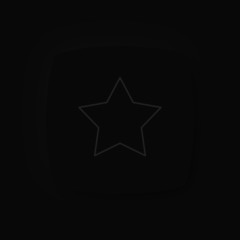 Soft UI Neumorphism App Icon Dark Mode Black - Stern Favorit