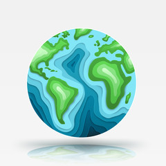 Earth illustration object
