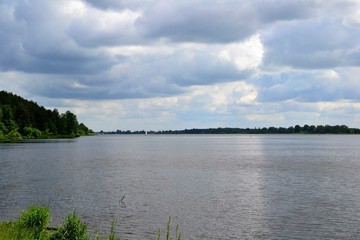 The Zegrze Reservoir (Zegrze Lake, Zegrzynski Lagoon) man-made reservoir in Poland, located north of Warsaw, on the lower course of the Narew river
