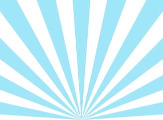 Sunlight rays background. powder blue color burst background. Vector sky illustration.