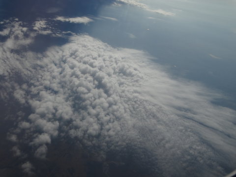 view of the clouds