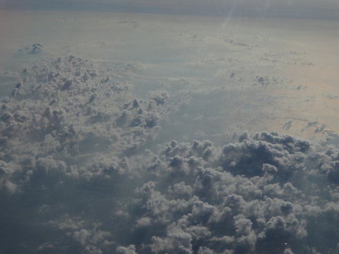 aerial view of clouds