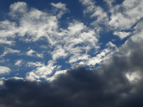 blue sky with clouds