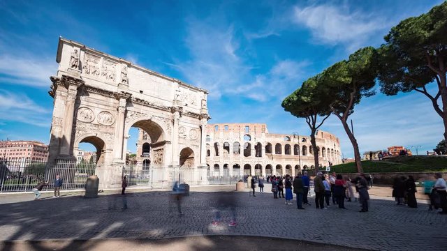 Rome - Imperial fora - Timelapse 4K 30p