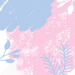 Fototapeta na wymiar Modern abstract background for your design. Pink and blue colors. Brush strokes