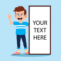 Front view animated character, separate parts of body. Fashionable various views poses and gestures. Cartoon style, flat vector illustration.