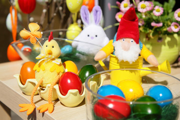 Easter spring colorful home decoration