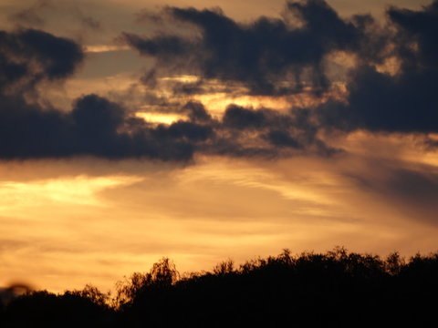 sunset in the sky