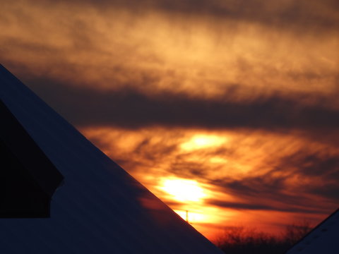 sunset in the sky