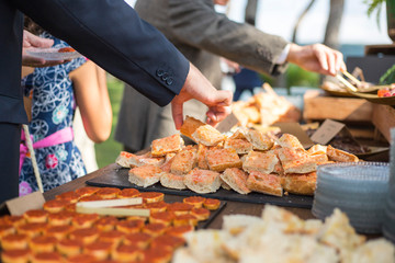 catering food wedding celebration bread people business, catalan food