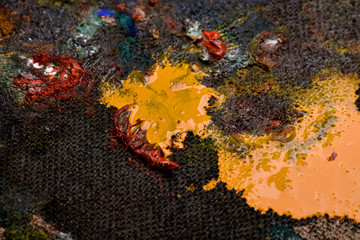 Fototapeta na wymiar Background image of oil-paint palette