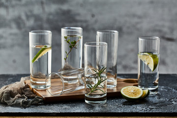 Glass kettle and water cup