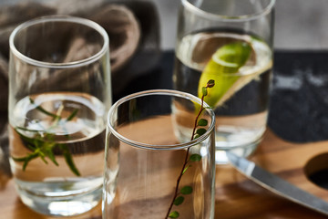 Glass kettle and water cup