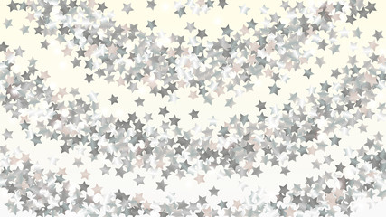 Realistic Background with Confetti of Glitter Star Particles. Sparkle Lights Texture. Celebration pattern. Light Spots. Star Dust. Christmass Design. Explosion of Confetti. Design for Advertisement.