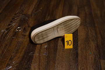 Homicide CSI Crime Scene Photography - Bloodied Weapons