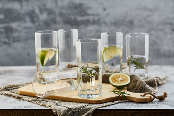Glass kettle and water cup