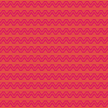 Seamless geometric ornamental pattern background. seamless traditional textile bandhani sari border. creative seamless indiant bandhani textures border design