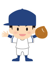 野球のファースト　オールドスタイル