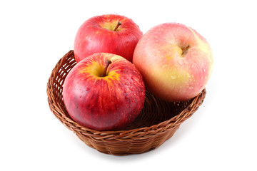 Apples isolated on white