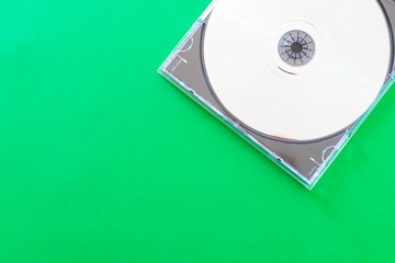 New Minimal Flat design with 80's or 90's CD Audio. Vintage modern paper flat design about 80s....