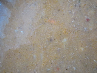 sauce, gravy, liquid, vegetable, layer, surface, oily, seasoning, food, cooking, background, texture