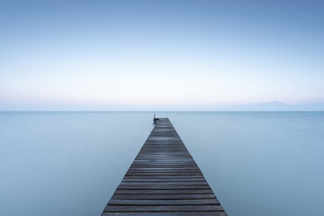 Fototapeta premium Jetty at Lake Garda