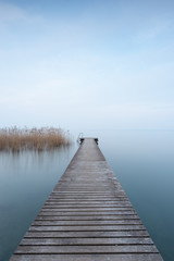 Fototapeta na wymiar Jetty at Lake Garda