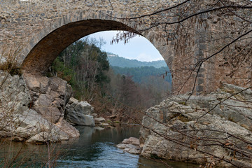 Medieval stone bridge