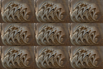 image layers for walls and storefronts in the form of abstraction 3D special effects,