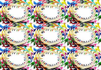 image layers for walls and storefronts in the form of abstraction 3D special effects,