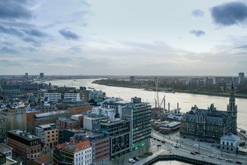 city of antwerpen belgium panorama view