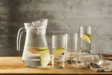 Glass kettle and water cup