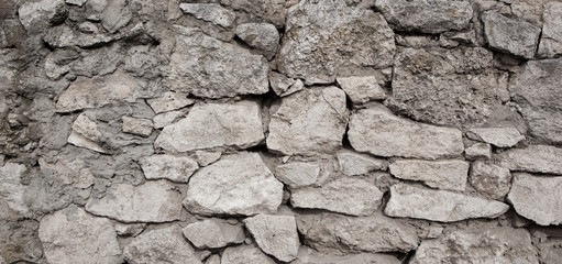 Old stone and wall close-up