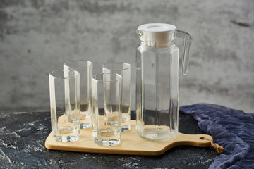 Glass kettle and water cup