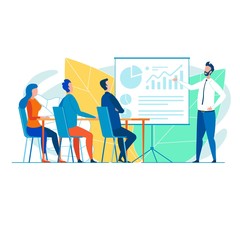 White Collar Worker, Presenting Business Graphics