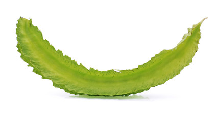 Fresh Winged bean isolated on white background