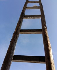 wooden ladder to the sky