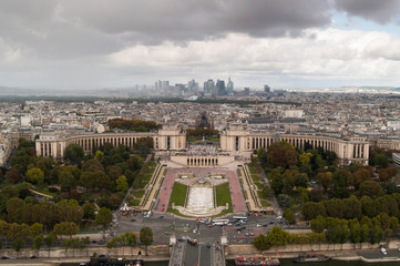 Fototapeta na wymiar Vista desde la Torre Eiffel