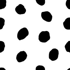 Black and white pattern. Isolate on a white background. Stock vector illustration. Minimalism. Hand drawn.
